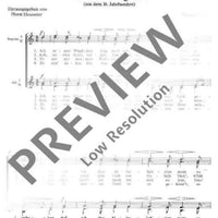 Fünf Liebeslieder - Choral Score