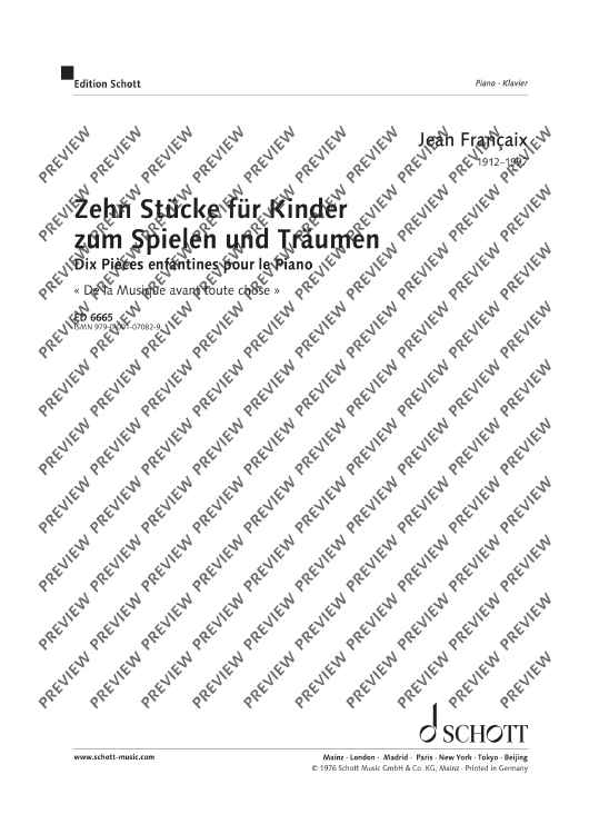 10 Pieces for children to play and dream