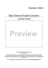 Bass Clarinet Double Concerto - Bb Clarinet 3