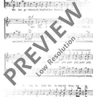 Der weiße Hirsch - Choral Score