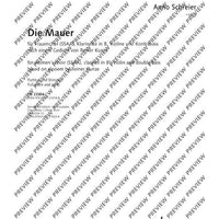 Die Mauer - Score and Parts