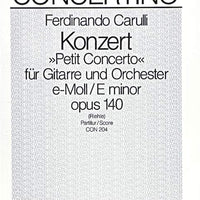 Concerto E Minor - Score