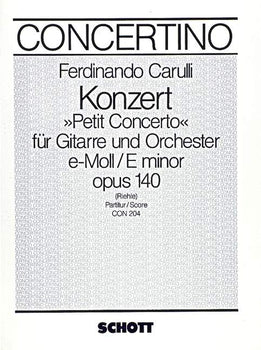 Concerto E Minor - Score