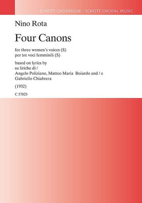 Four Canons - Choral Score