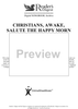Christians, Awake, Salute The Happy Morn