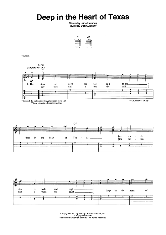 Deep in the Heart of Texas