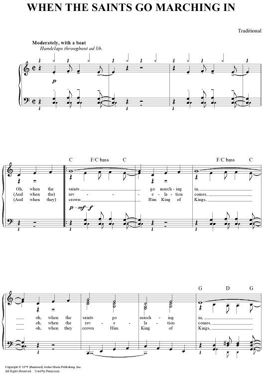 When The Saints Go Marching In