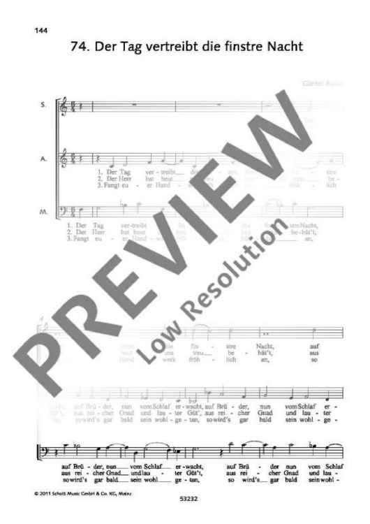 Der Tag vertreibt die finstre Nacht