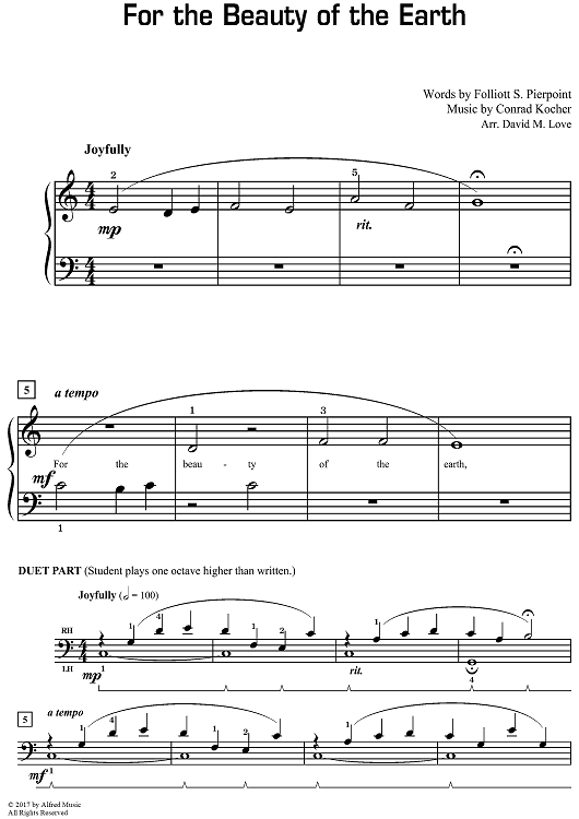 For the Beauty of the Earth