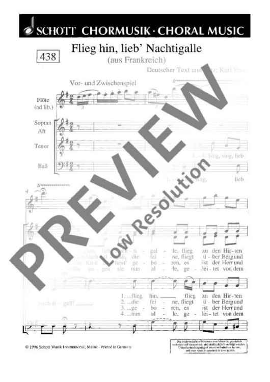 Europäische Weihnachtslieder - Choral Score