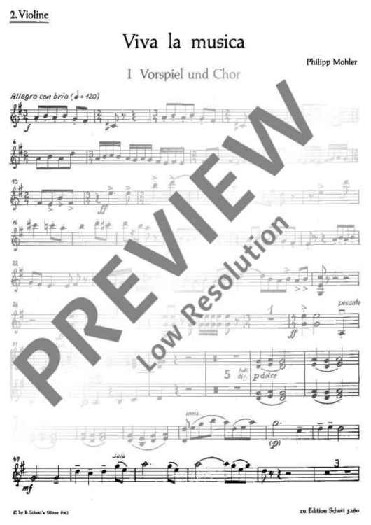 Viva la musica - Violin II