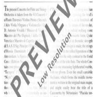 Concerto D Major - Full Score