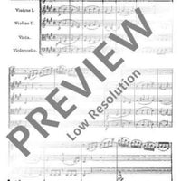 Quintet A major - Full Score