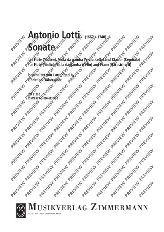 Sonata - Score and Parts