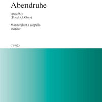 Abendruhe in C major - Choral Score