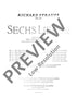 Sechs Lieder nach Gedichten von Clemens Brentano in G major - Piano Reduction