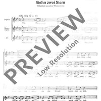Vier deutsche Volkslieder - Choral Score