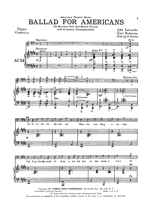 Ballad For Americans