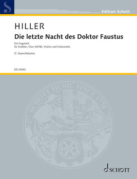 Die letzte Nacht des Doktor Faustus - Vocal And Performing Score