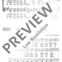 Der Morgenstern ist aufgegangen / Weiß mir ein Blümlein blaue - Choral Score