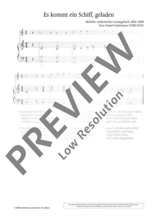 Es kommt ein Schiff, geladen