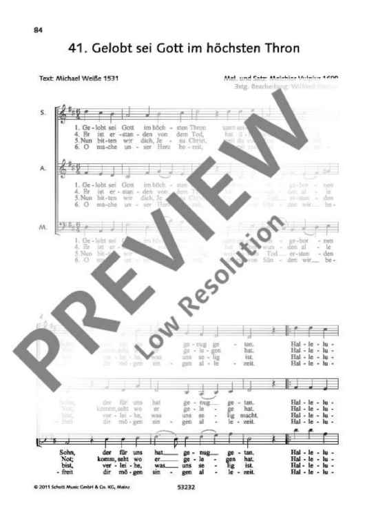 Gelobet sei Gott im höchsten Thron