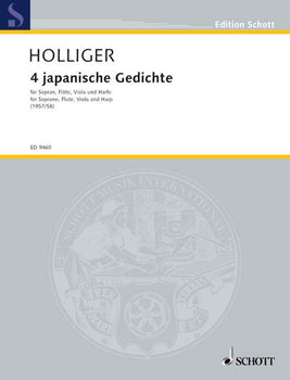 Vier japanische Gedichte - Performing Score
