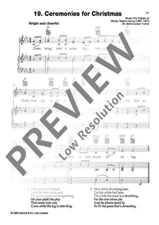 Ceremonies for Christmas in E flat major