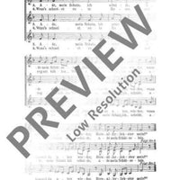 Und in dem Schneegebirge - Choral Score