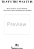 That's the Way It Is