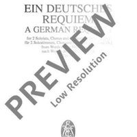 A German Requiem - Full Score