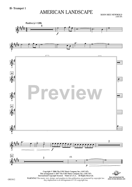 American Landscape - Bb Trumpet 1