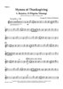 Hymns of Thanksgiving for 2 Violins and Piano - Violin 1