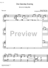One Saturday Evening - Piano