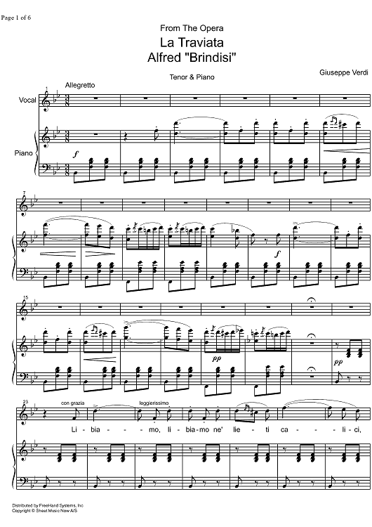 Brindisi from La Traviata