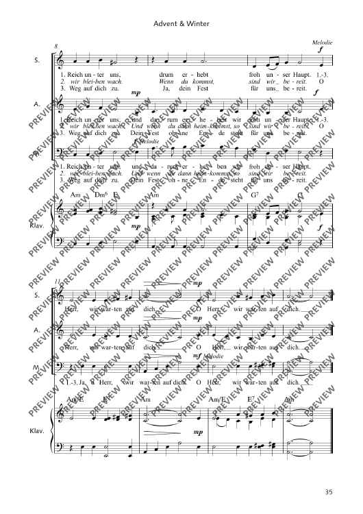 O Herr, wenn du kommst - Score" Sheet Music for Mixed Choir (sab) And