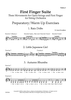 First Finger Suite - Three Movements for Open Strings and First Finger for String Orchestra - Violin 2