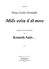 Mille volte il di moro - Introductory Notes