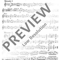 6 Menuetti - Violin I