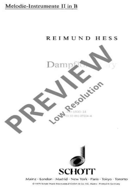 Dampflok-Story - 2nd Part In Bb