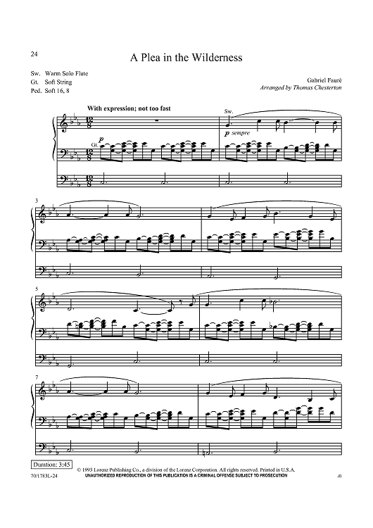 A Plea in the Wilderness