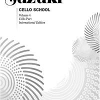 Suzuki Cello School, Volume 4 - Cello Part