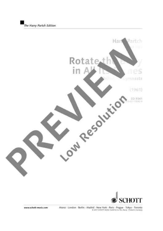 Rotate the Body in All Its Planes - Full Score