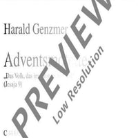 Adventsmotette - Score