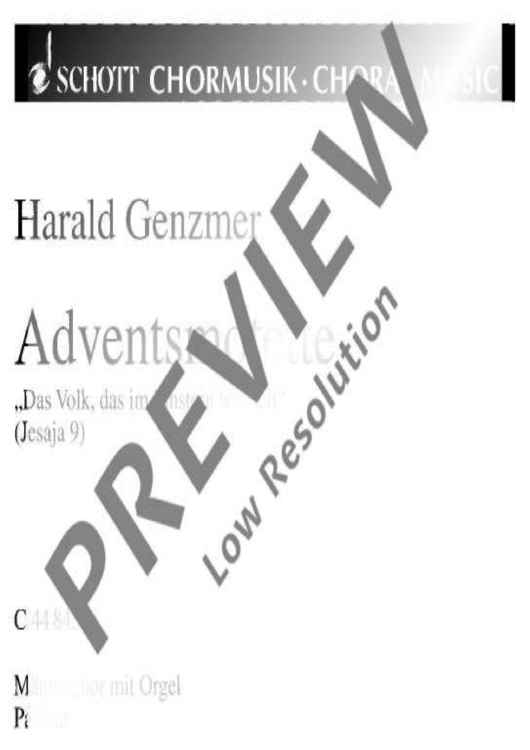 Adventsmotette - Score