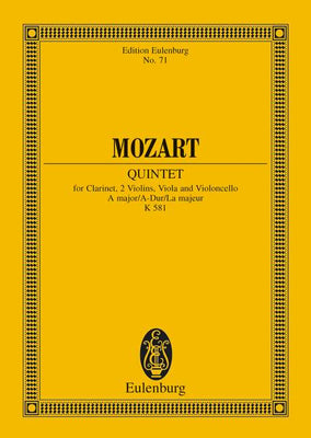 Quintet A major - Full Score