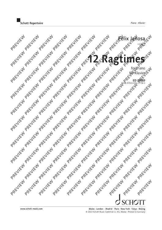 12 Ragtimes