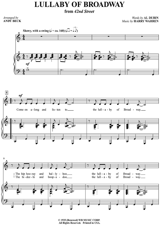Lullaby of Broadway (from "Gold Diggers of 1935")