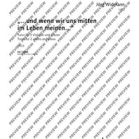 “...und wenn wir uns mitten im Leben meinen...” - Score and Parts