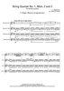 String Quartet No. 1, Mvts. 2 and 3 - Score